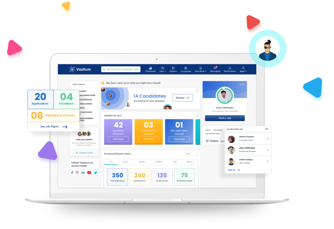 Recruiter Laptop Vasitum